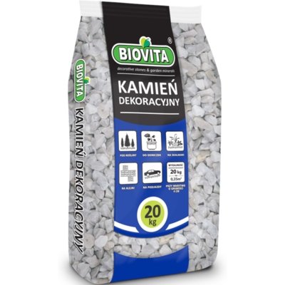 Grys Bianco Carrara white 22 - 30 mm 20 kg a'60 Biovita