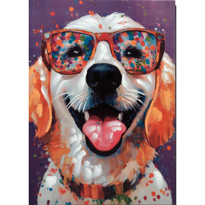 Obraz pies bez ramy 50 x 70 cm