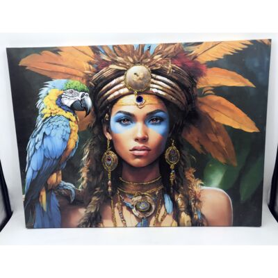 Obraz kobieta bez ramy 75 x 100 cm