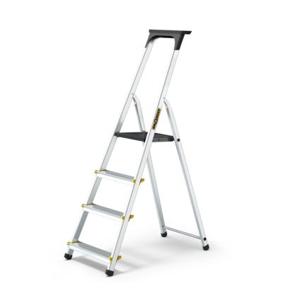 Drabina aluminiowa jednostronna 4 stopniowa PRO