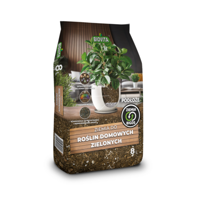 Ziemia do roślin domowych zielonych BIGOS 8 l BIOVITA