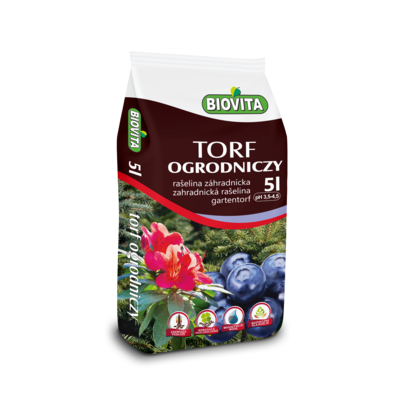 Torf ogrodniczy kwaśny 5 l BIOVITA