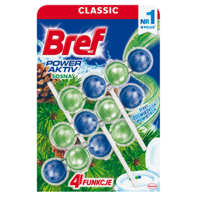 Zawieszka do WC BREF Power Aktiv Pine 3x50 g