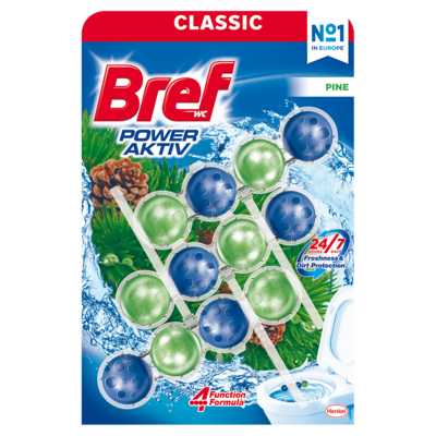 Zawieszka do WC BREF Power Aktiv Pine 3x50 g