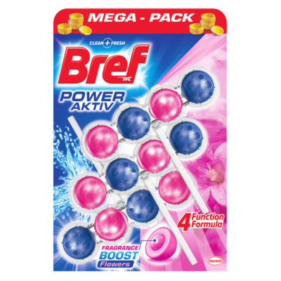 Zawieszka do WC BREF Power Aktiv Kwiat 3x50 g