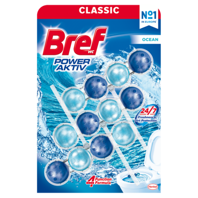 Zawieszka do WC BREF Power Aktiv Ocean 3x50 g