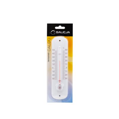 Termometr Caldo metal 20 cm biały