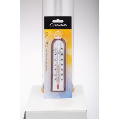 Termometr wewnętrzny Caldo 15 cm ciemny biały