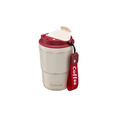 Kubek termiczny Coffee 350 ml kremowy