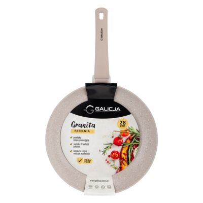 Patelnia Granita 28 cm beżowy