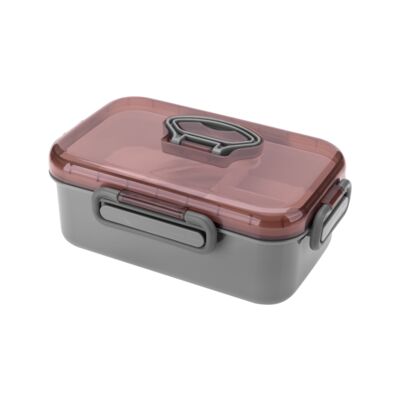 Lunchbox 22 x 14 x 8,5 cm szary