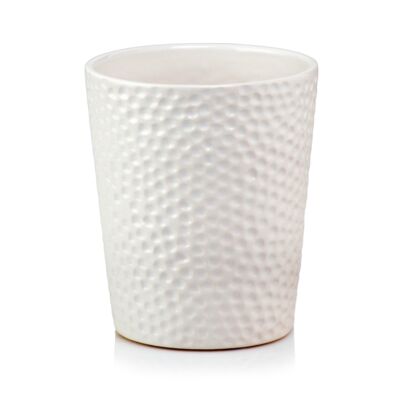 Osłonka ceramiczna storczyk 15 cm biała