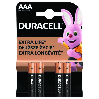 Bateria alkaliczna DURACELL BASIC LR03 AAA 4 szt.