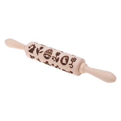 Wałek grawerowany Odette 16 cm drewniany Wielkanoc