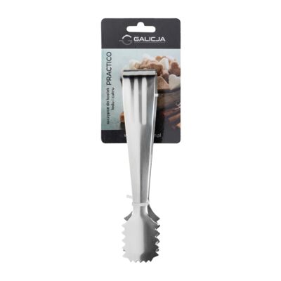 Szczypce do kostek lodu i cukru PRACTICO srebrny