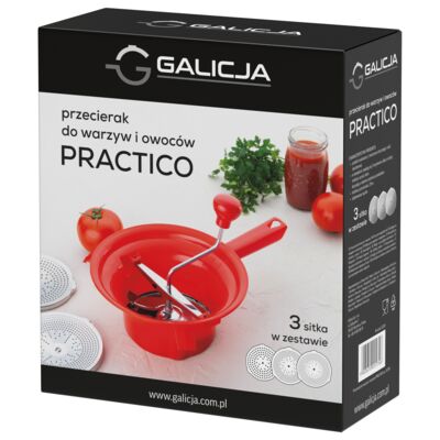 Przecierak do warzyw i owoców PRACTICO czerwony