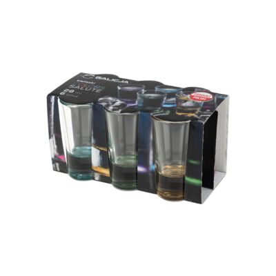 Komplet kieliszków COLORS SALUTE 28 ml 6 sztuk 12595