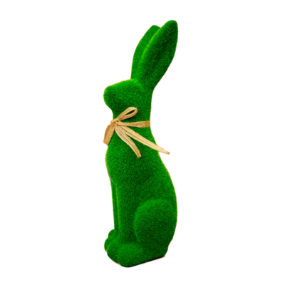 Figurka zając duży zielony 42 cm
