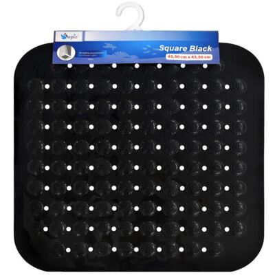Mata antypoślizgowa Square czarna 43,5 x 43,5 cm