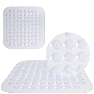 Mata antypoślizgowa Square transparentna 43,5 x 43,5 cm