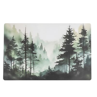 Mata stołowa Secret Forest prostokątna 28 x 43 cm wielokolorowy