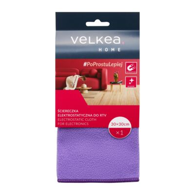Ściereczka elektrostatyczna do rtv 30 x 30 cm fioletowy