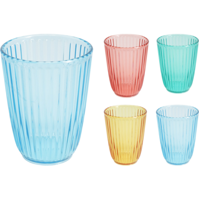 Szklanka do picia 300 ml różne kolory 1 szt.