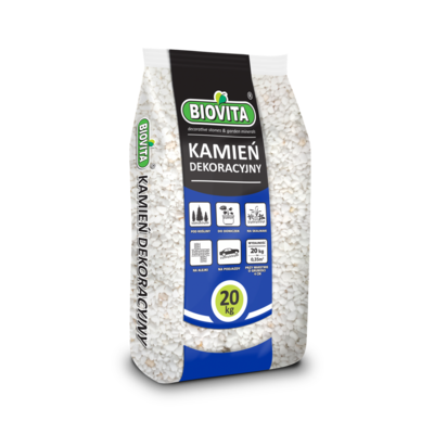Otoczak Extra White Thassos 0 - 10 mm 20 kg BIOVITA