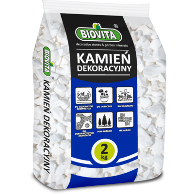 Grys Extra White Thassos 8 - 16 mm 2 kg BIOVITA