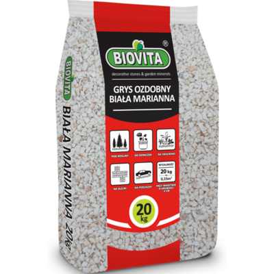 Grys Biała Marianna 4 - 10 mm 20 kg BIOVITA