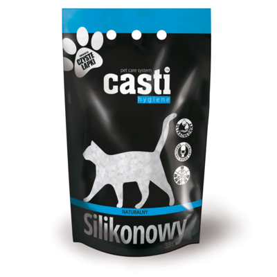 Żwirek silikonowy naturalny Classic 3,8 l CASTI