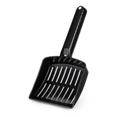 Łopatka z kratką do kuwety szara