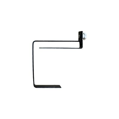 Uchwyt metalowy regulowany 15,5 x 15 cm czarny