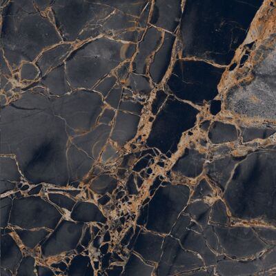 Gres szkliwiony London Gold Black 60 x 60 cm 8,5 mm rektyfikowany EGEN