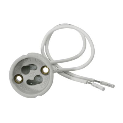 Oprawka ceramiczna HLDR do źródeł światła GU10 2,7 x 15 cm szary