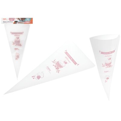 Rękaw cukierniczy Simple Solution 16,5 x 35 cm 20 sztuk biały