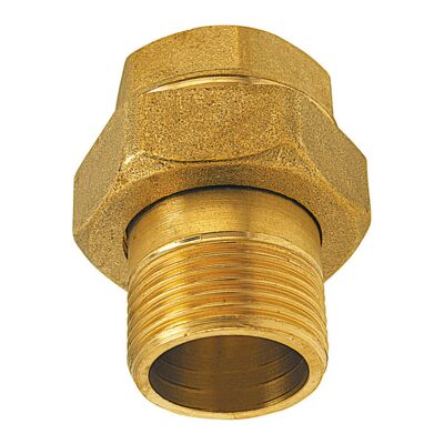 Śrubunek mosiężny 3/8" prosty żółty