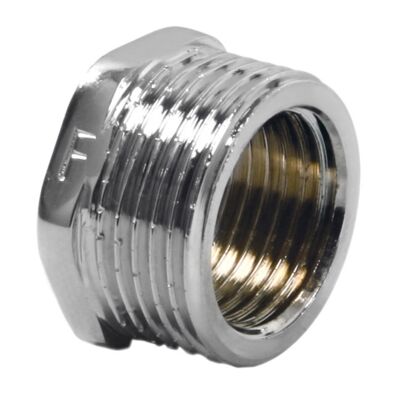 Redukcja mosiężna 1/2"x3/8" chrom