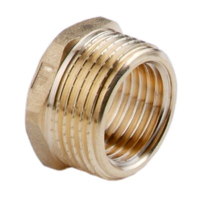 Redukcja mosiężna 1"x1/2" żółta