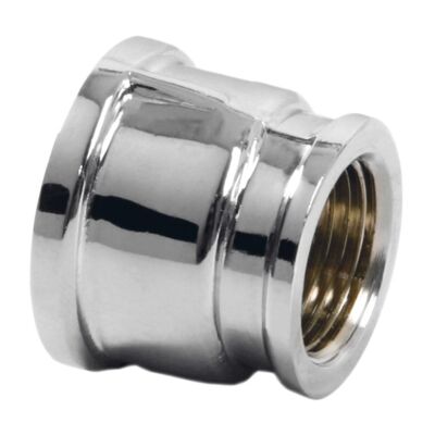 Mufa redukcyjna mosiężna 1/2"x3/8" chrom