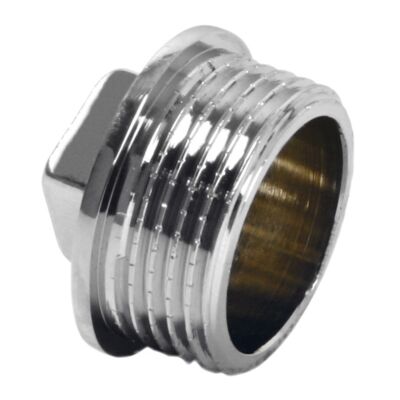 Korek mosiężny 3/4" chrom