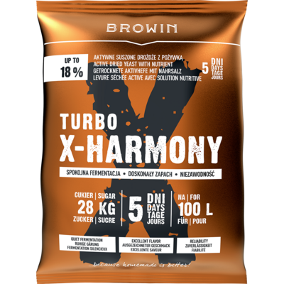Drożdże Turbo X-HARMONY 100 l 360 g