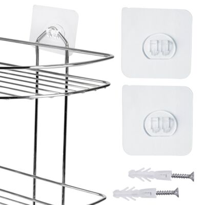 Półka łazienkowa Presto 3P sarożna Silver Sepio