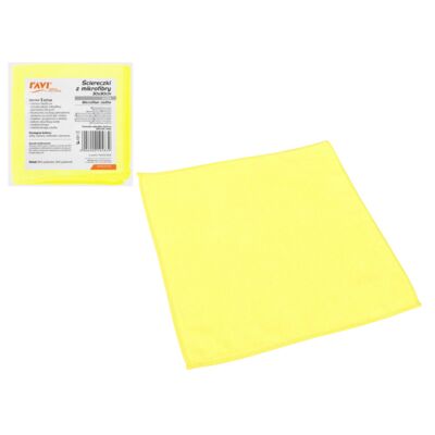 Ściereczki z mikrofibry 30 x 30 cm 5 sztuk żółty