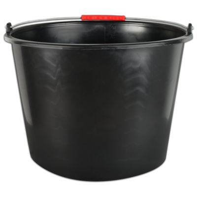 Wiadro budowlane z uchwytem 20 l czarne