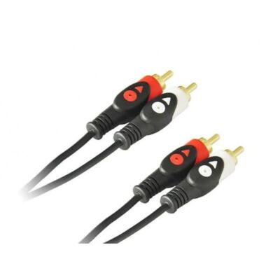 Kabel 2 x rca wtyk - 2 x rca wtyk 1,5 m (LB0019) VA0159-1,5 Vayox