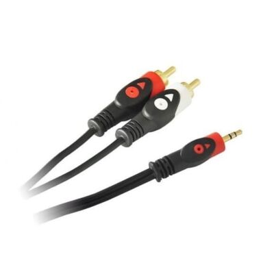 Kabel jack 3,5 mm wtyk - 2 x wtyk rca 1,5 m (LB0022) VA0163-1,5 Vayox