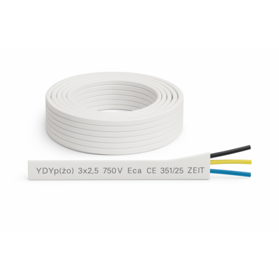 Przewód YDY-P 3 x 2,5 450/750 V 100 m ZEIT