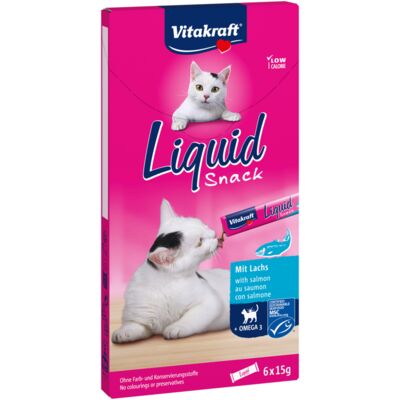 Przysmak dla kota Cat Liquid Snack 6 sztuk łosoś/omega3 Vitakraft