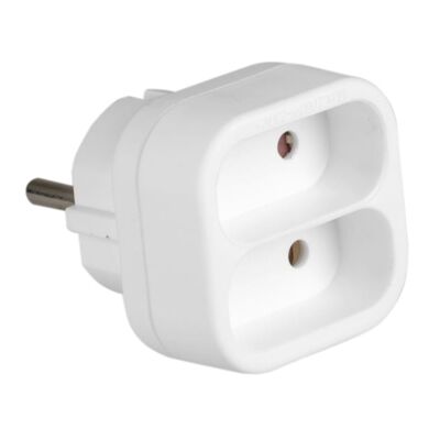 Rozgałęźnik sieciowy 2 x płaskie 3500 W 230 V VA0134 Vayox